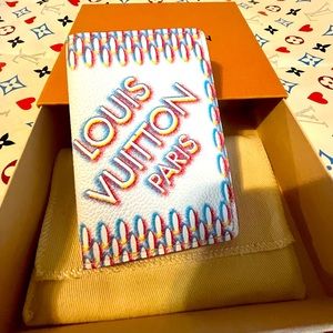 🩵❤️💛Louis Vuitton Virgil Abloh Monogram Spray Pocket Organizer❤️💛🩵